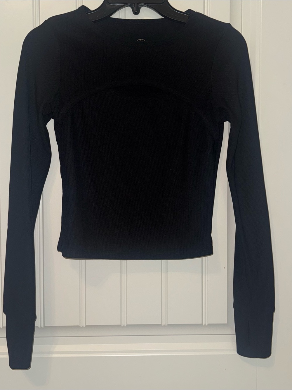 Move Theology black yoga long sleeve shirt